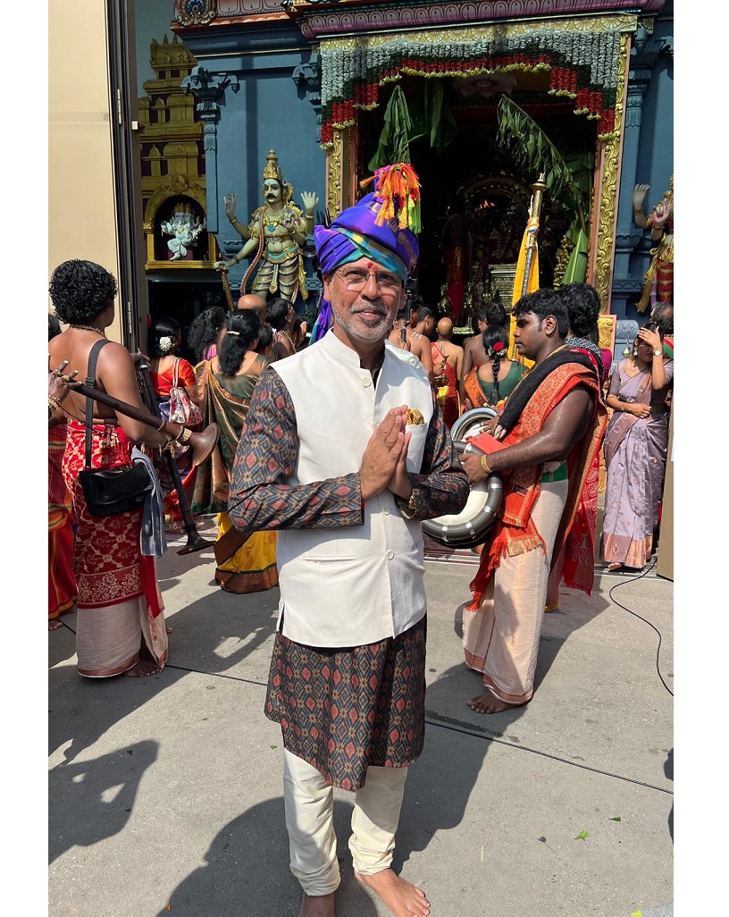 Annual temple festival organised by Hindu association 